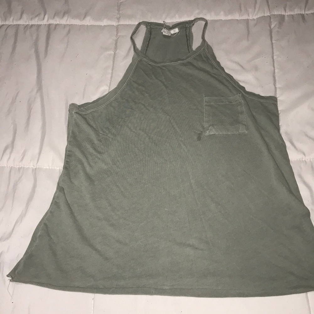 cute green tank top